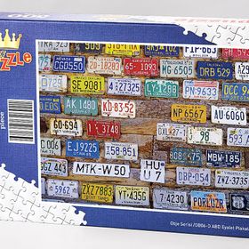 King Of Puzzle ABD Eyalet Plakaları 500 Parça Puzzle