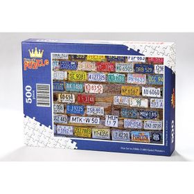 King Of Puzzle ABD Eyalet Plakaları 500 Parça Puzzle