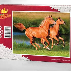 King Of Puzzle Atlar 2000 Parça Puzzle