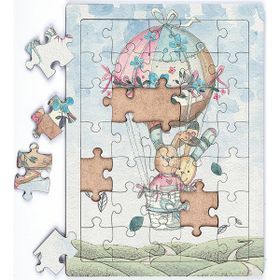 King Of Puzzle Balonla Seyahat 35 Parça Puzzle