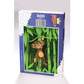 King Of Puzzle Bambu Ormanında Maymun 500 Parça Puzzle
