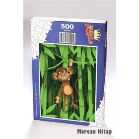 King Of Puzzle Bambu Ormanında Maymun 500 Parça Puzzle