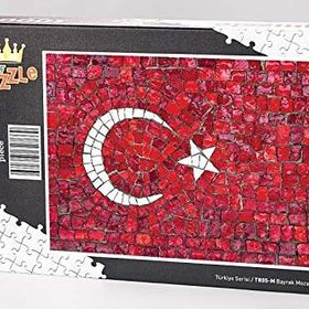 King Of Puzzle Bayrak Mozaik 1000 Parça Puzzle