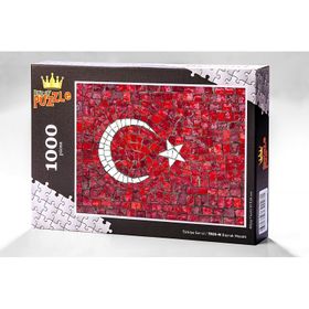 King Of Puzzle Bayrak Mozaik 1000 Parça Puzzle