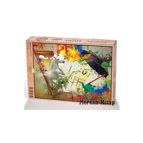 King Of Puzzle Çerçevedeki At 1000 Parça Puzzle