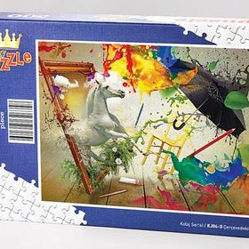 King Of Puzzle Çevredeki At 500 Parça Puzzle