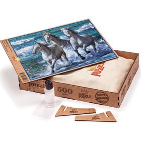 King Of Puzzle Deniz Kenarında Atlar 500 Parça Puzzle
