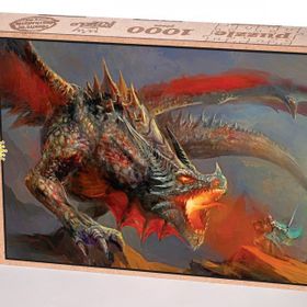 King Of Puzzle Ejderha ve Şövalye 1000 Parça Puzzle