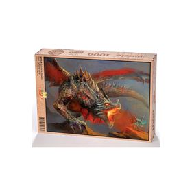 King Of Puzzle Ejderha ve Şövalye 1000 Parça Puzzle