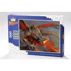 King Of Puzzle Ejderha ve Şövalye 500 Parça Puzzle