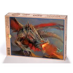 King Of Puzzle Ejderha ve Şövalye 500 Parça Puzzle