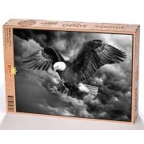 King Of Puzzle Kara Kartal 1000 Parça Puzzle