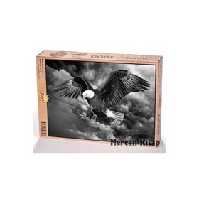 King Of Puzzle Kara Kartal 1000 Parça Puzzle