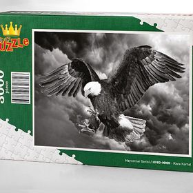 King Of Puzzle Kara Kartal 3000 Parça Puzzle