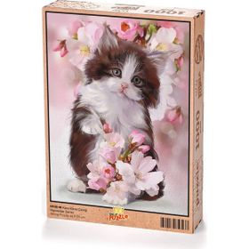 King Of Puzzle Kara Kiraz Çiceği 1000 Parça Puzzle