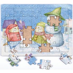 King Of Puzzle Kardan Adam Ve Doğum Günü 35 Parça Puzzle