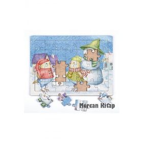 King Of Puzzle Kardan Adam Ve Doğum Günü 35 Parça Puzzle