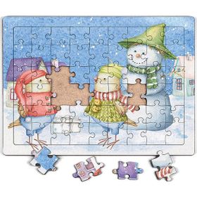 King Of Puzzle Kardan Adam ve Doğum Günü 54 Parça Puzzle