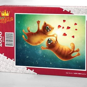 King Of Puzzle Kediler 2000 Parça Puzzle