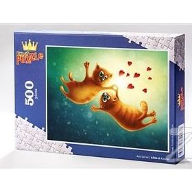 King Of Puzzle Kediler 500 Parça Puzzle