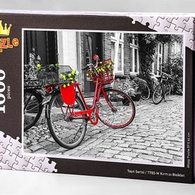 King Of Puzzle Kırmızı Bisiklet 1000 Parça Puzzle