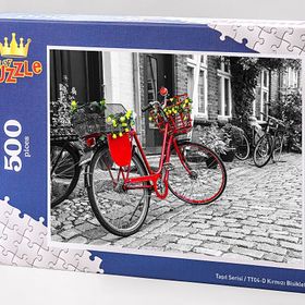 King Of Puzzle Kırmızı Bisiklet 500 Parça Puzzle