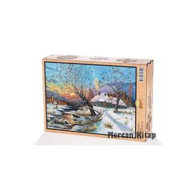 King Of Puzzle Kış ve Köy 2000 Parça Puzzle