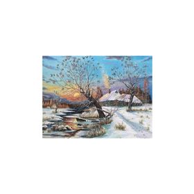 King Of Puzzle Kış ve Köy 500 Parça Puzzle