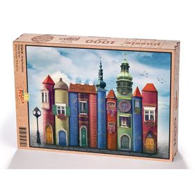 King Of Puzzle Kitap Kasabası 1000 Parça Puzzle