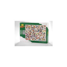 King Of Puzzle Kitap Kolaj 3000 Parça Puzzle
