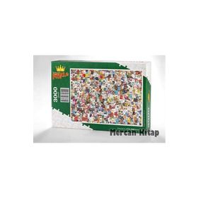 King Of Puzzle Kitap Kolaj 3000 Parça Puzzle