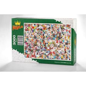 King Of Puzzle Kitap Kolaj 3000 Parça Puzzle
