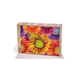 King Of Puzzle Krizantemler 500 Parça Puzzle