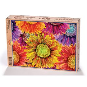 King Of Puzzle Krizantemler 500 Parça Puzzle