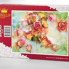 King Of Puzzle Kuru Güller 2000 Parça Puzzle