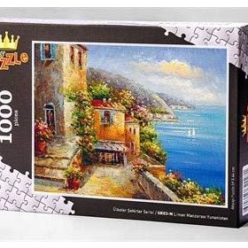 King Of Puzzle Liman Manzarası Yunanistan 1000 Parça Puzzle