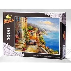 King Of Puzzle Liman Manzarası Yunanistan 1000 Parça Puzzle