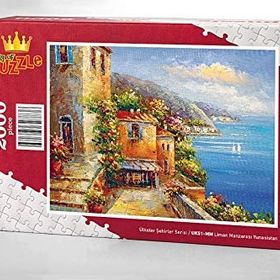 King Of Puzzle Liman Manzarası Yunanistan 2000 Parça Puzzle