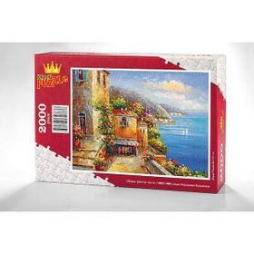 King Of Puzzle Liman Manzarası Yunanistan 2000 Parça Puzzle