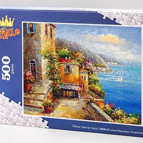King Of Puzzle Liman Manzarası Yunanistan 500 Parça Puzzle