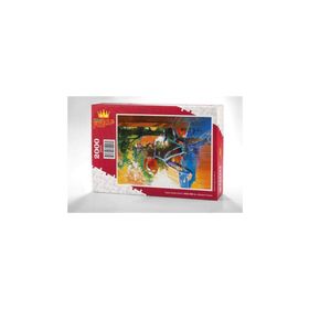 King Of Puzzle Mavi Bisiklet Fransa 2000 Parça Puzzle