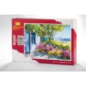 King Of Puzzle Mavi Pencere 2000 Parça Puzzle