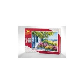 King Of Puzzle Mavi Pencere 2000 Parça Puzzle