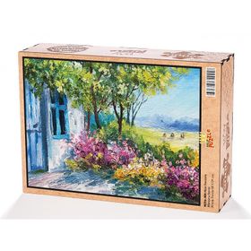 King Of Puzzle Mavi Pencere 2000 Parça Puzzle