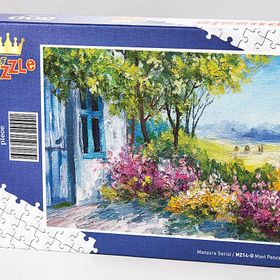 King Of Puzzle Mavi Pencere 500 Parça Puzzle