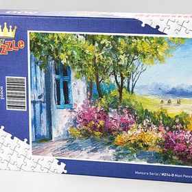 King Of Puzzle Mavi Pencere 500 Parça Puzzle