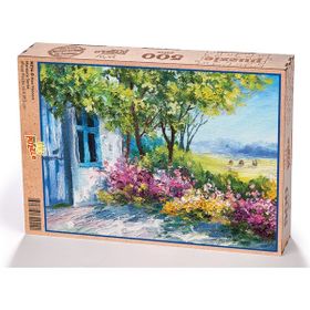 King Of Puzzle Mavi Pencere 500 Parça Puzzle
