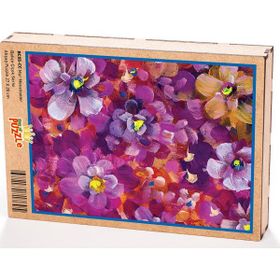 King Of Puzzle Mor Menekşeler 204 Parça Puzzle
