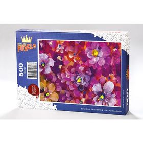 King Of Puzzle Mor Menekşeler 500 Parça Puzzle