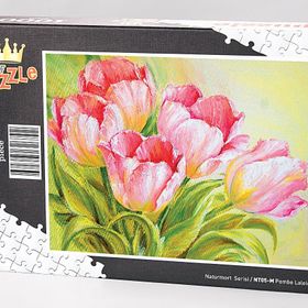 King Of Puzzle Pembe Laleler 1000 Parça Puzzle